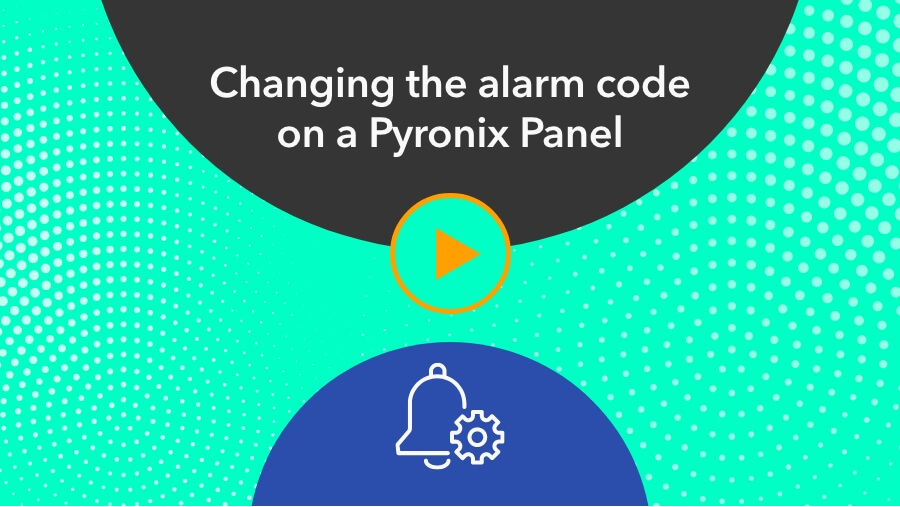 Changing the alarm code on a PYRONIX Panel