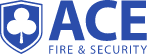 Ace Fire and Security Logo in Blue