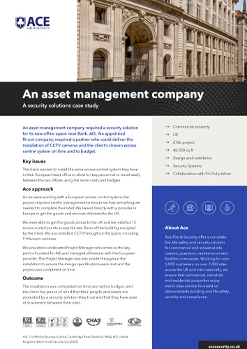 An asset management