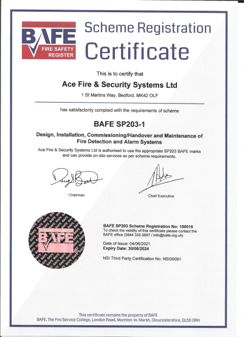 BAFE-203 Certificate